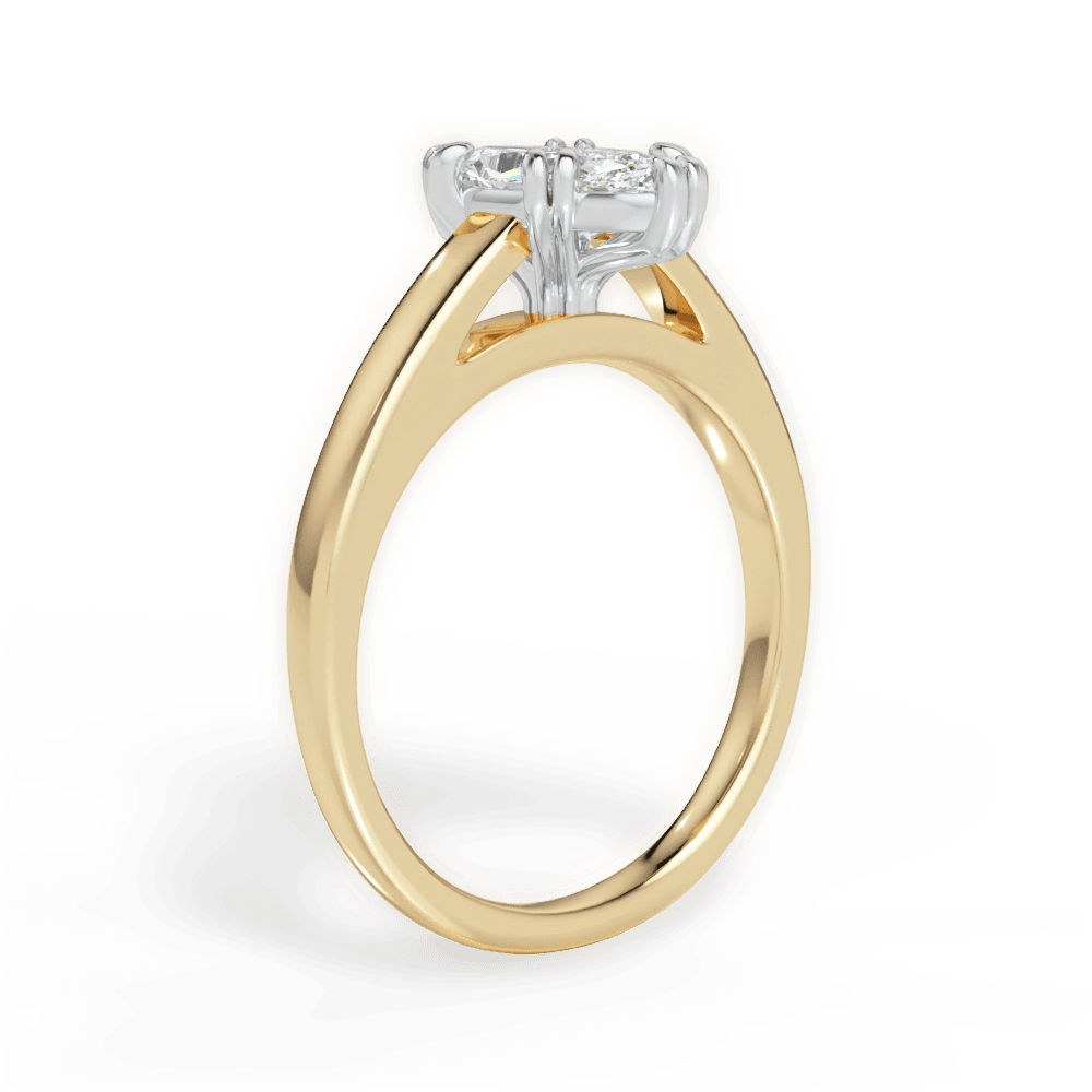 14kt Yellow Gold/18kt Yellow Gold/marquise/front