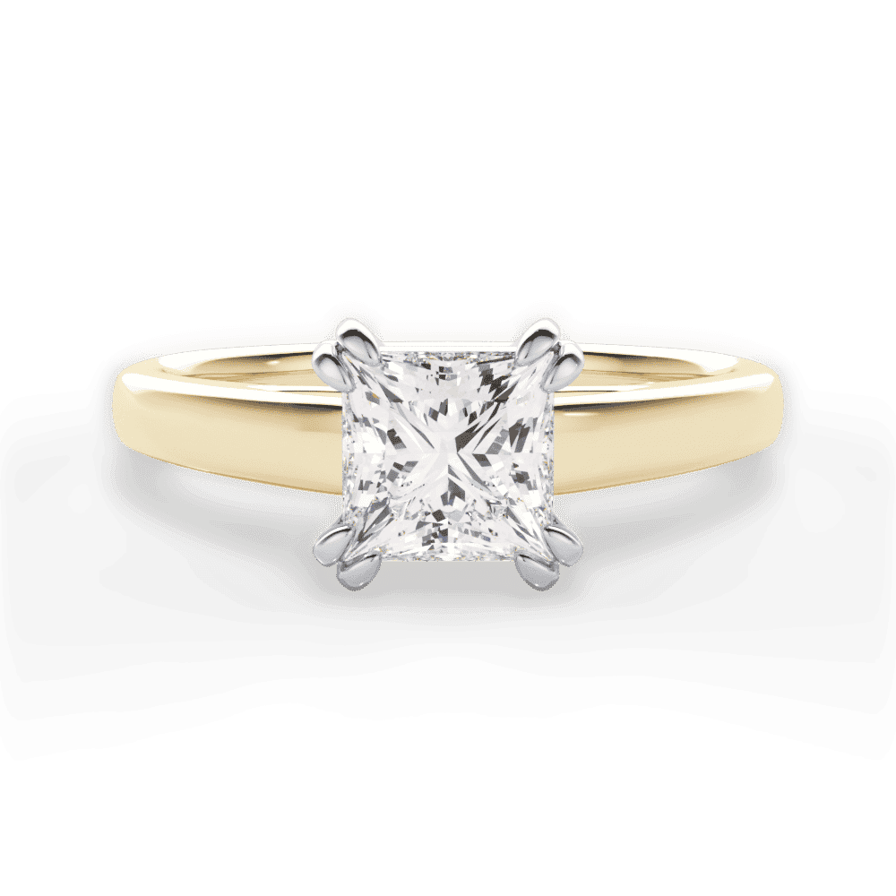 14kt Yellow Gold/18kt Yellow Gold/princess/top