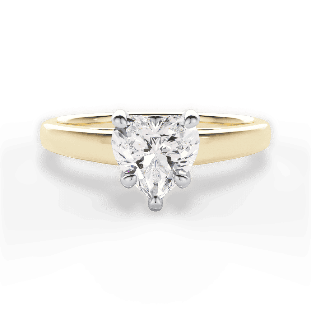 14kt Yellow Gold/18kt Yellow Gold/heart/top