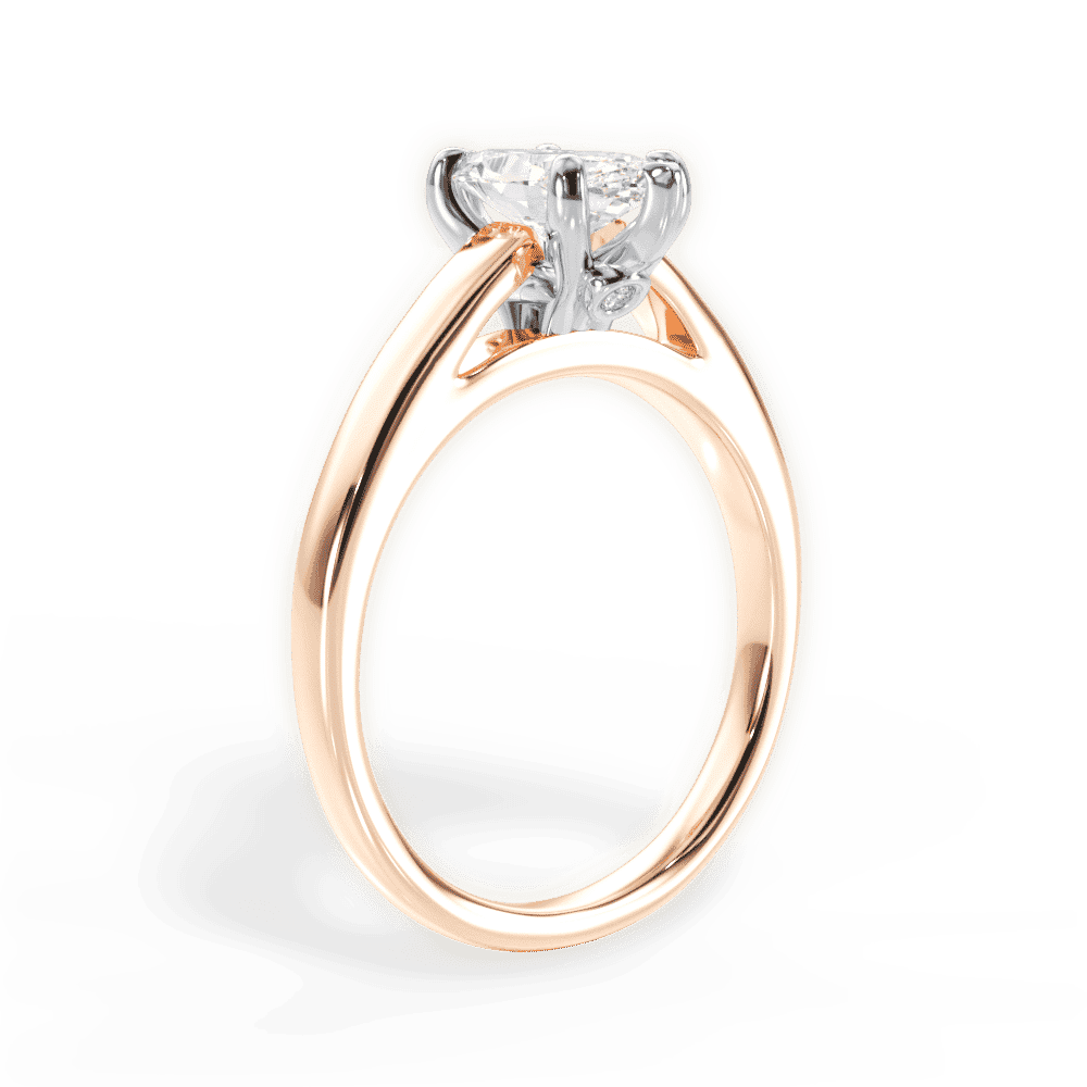 14kt Rose Gold/18kt Rose Gold/marquise/front