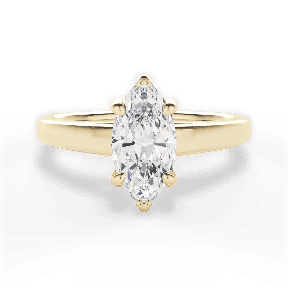 14kt Yellow Gold/18kt Yellow Gold/marquise/top
