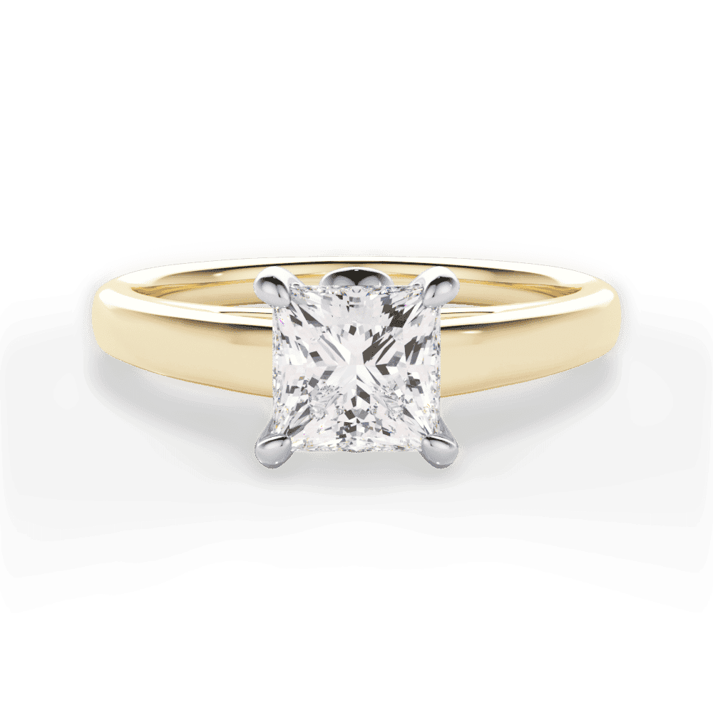 14kt Yellow Gold/18kt Yellow Gold/princess/top