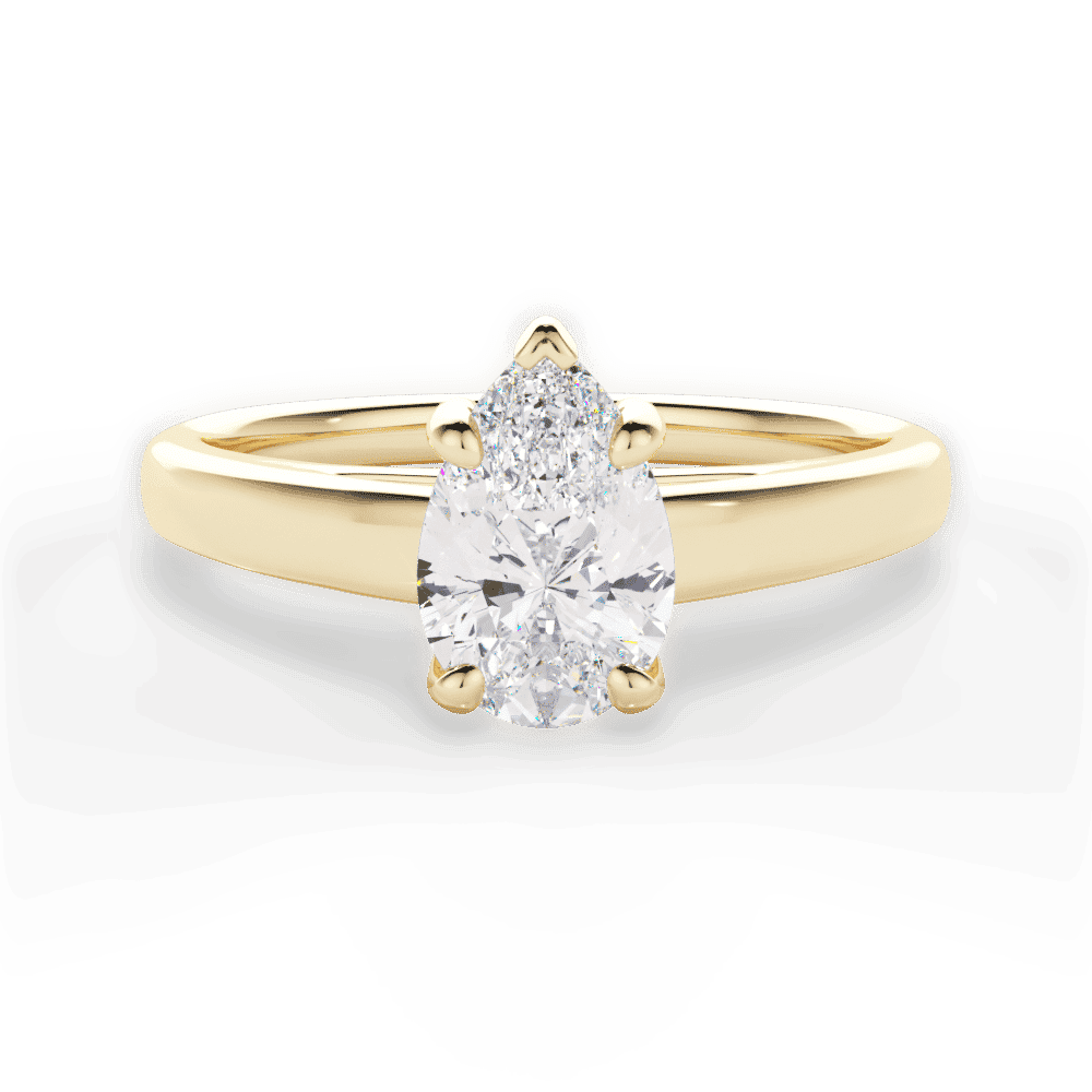 14kt Yellow Gold/18kt Yellow Gold/pear/top