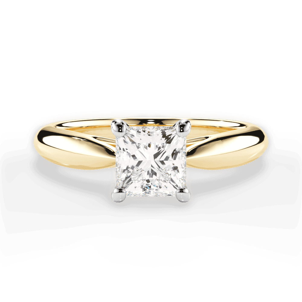 14kt Yellow Gold/18kt Yellow Gold/princess/top