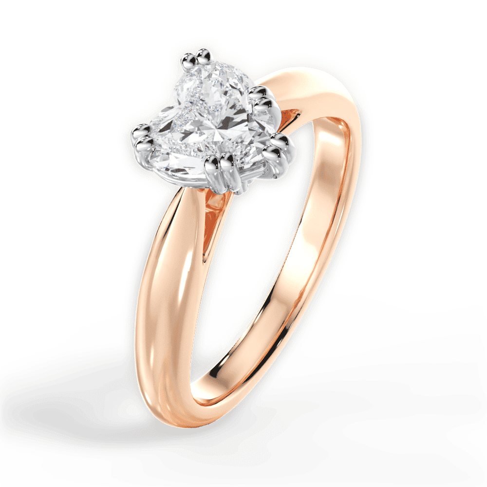 14kt Rose Gold/18kt Rose Gold/heart/perspective