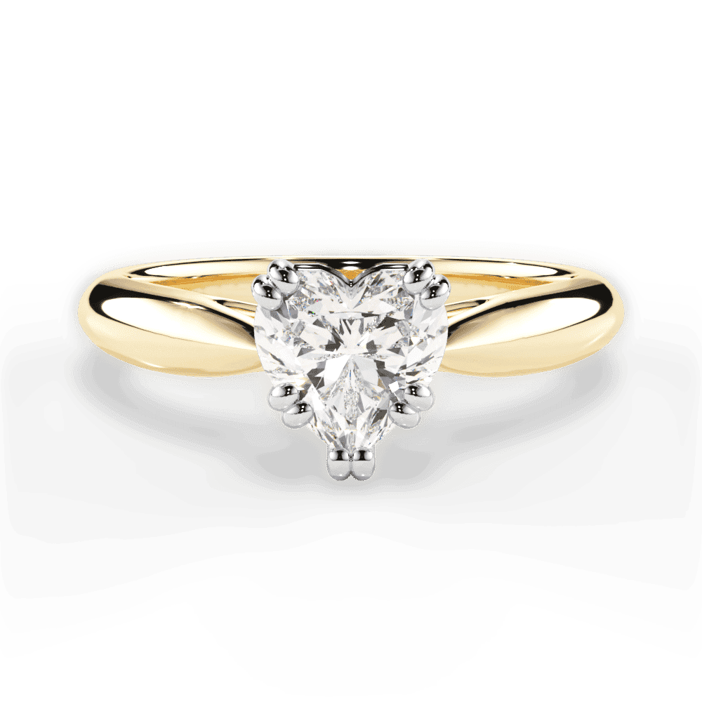 14kt Yellow Gold/18kt Yellow Gold/heart/top