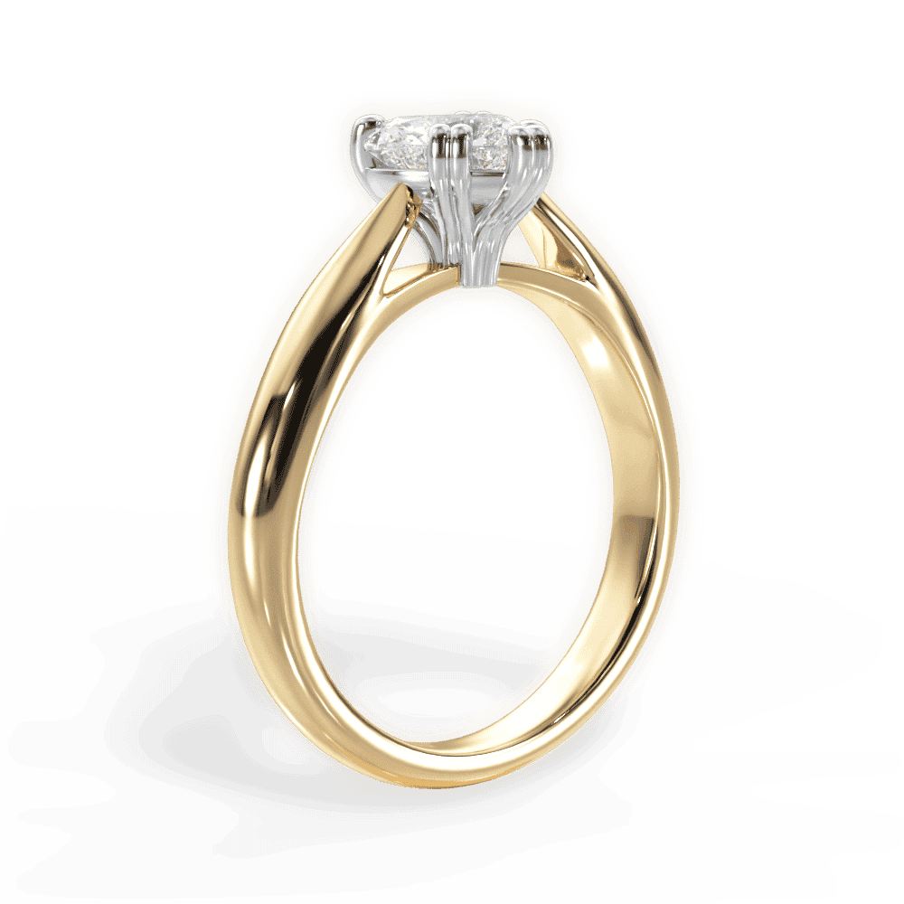 14kt Yellow Gold/18kt Yellow Gold/heart/front