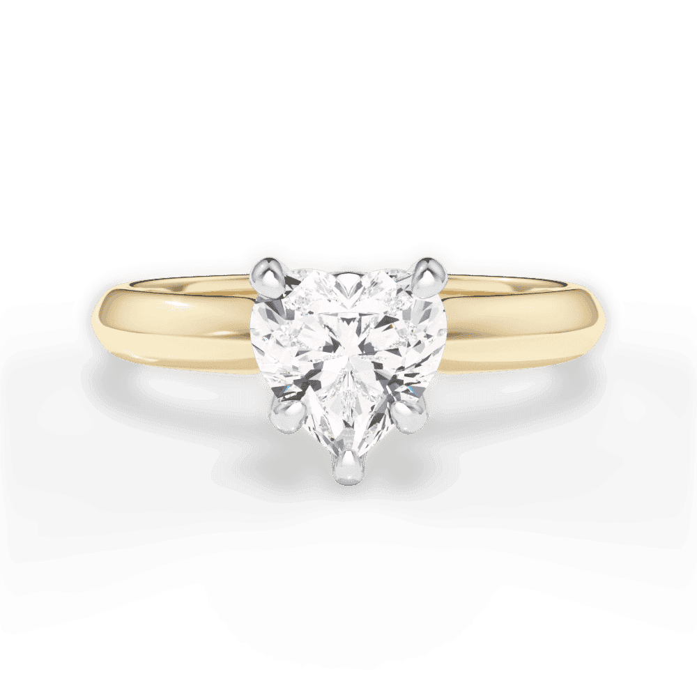 14kt Yellow Gold/18kt Yellow Gold/heart/top