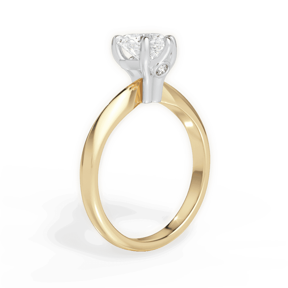 14kt Yellow Gold/18kt Yellow Gold/heart/front