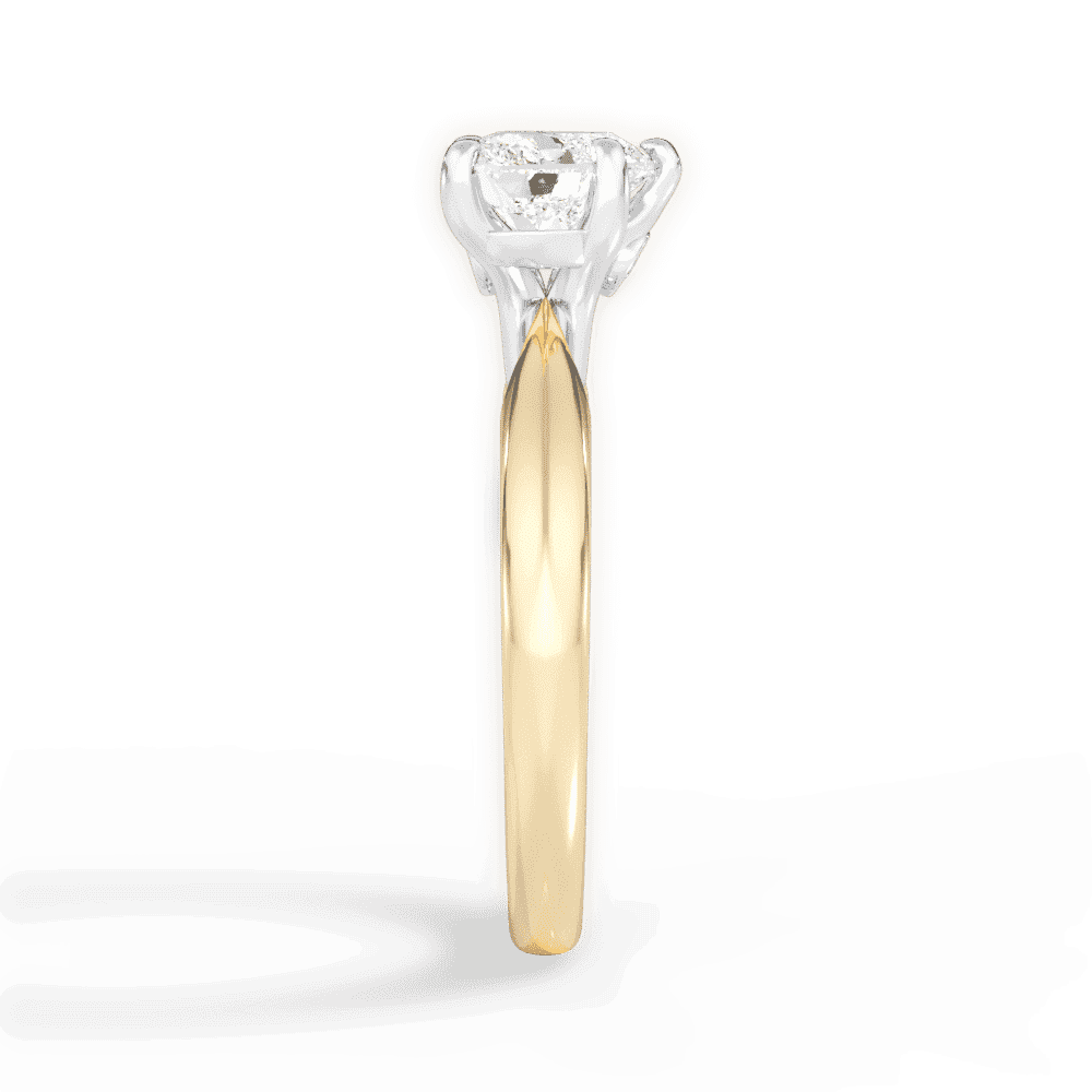 14kt Yellow Gold/18kt Yellow Gold/heart/side