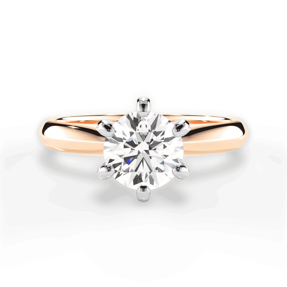 14kt Rose Gold/18kt Rose Gold/round/TOP