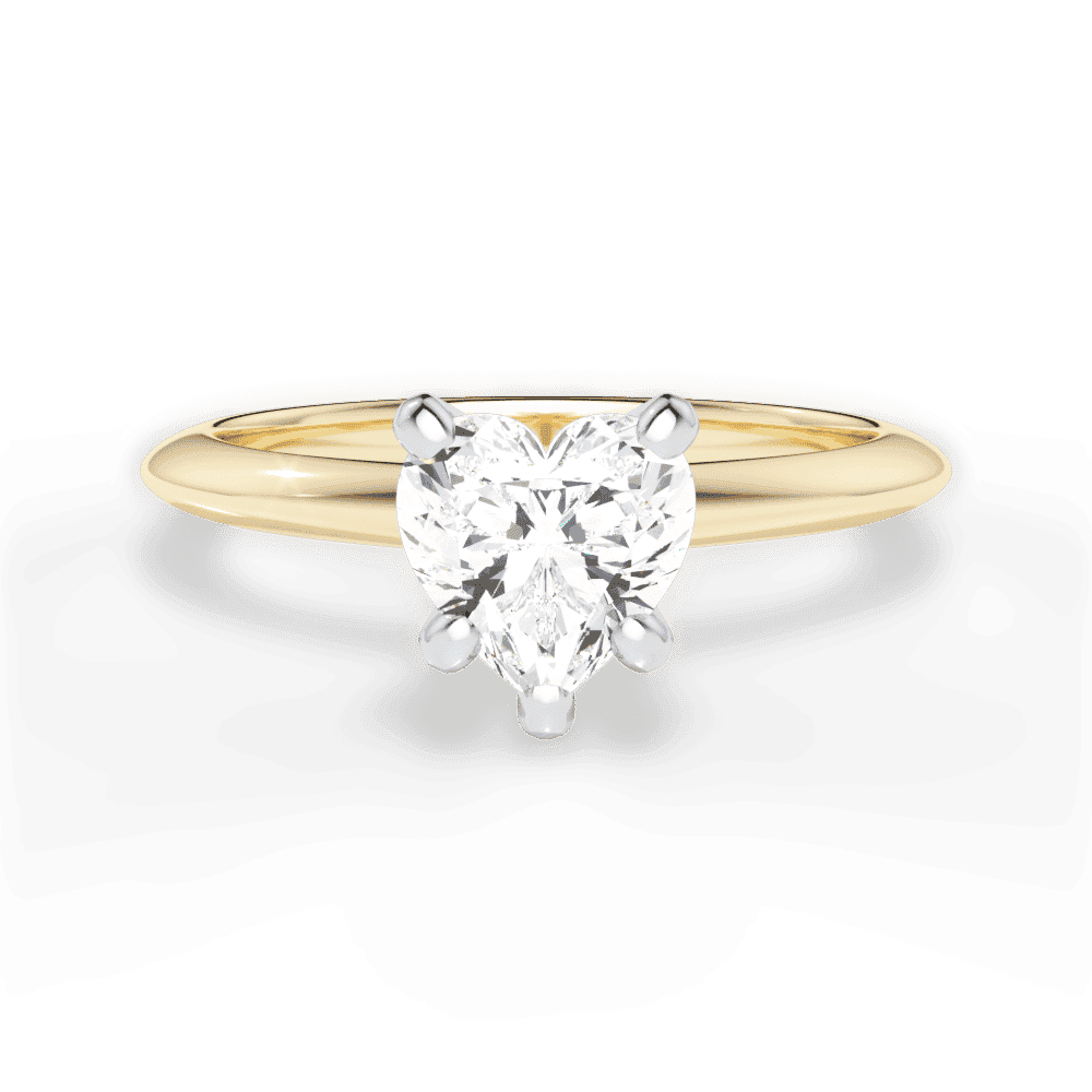 14kt Yellow Gold/18kt Yellow Gold/heart/top