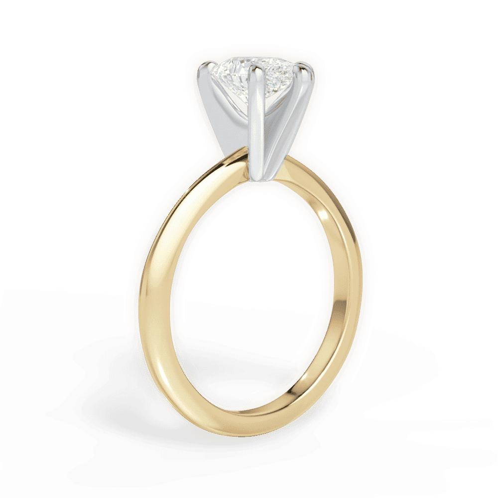 14kt Yellow Gold/18kt Yellow Gold/pear/front