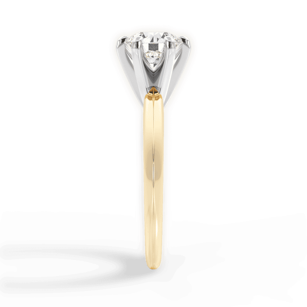14kt Yellow Gold/18kt Yellow Gold/round/side