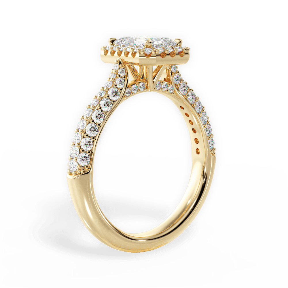 14kt Yellow Gold/18kt Yellow Gold/emerald/front