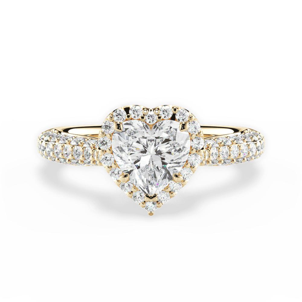 14kt Yellow Gold/18kt Yellow Gold/heart/top