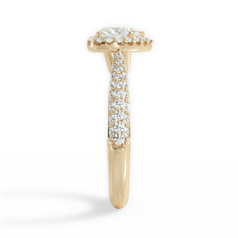 14kt Yellow Gold/18kt Yellow Gold/heart/side