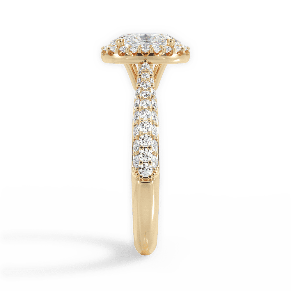 14kt Yellow Gold/18kt Yellow Gold/oval/side