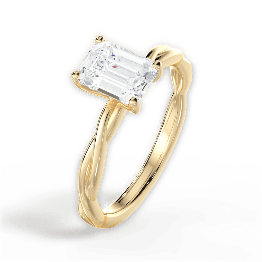 14kt Yellow Gold/18kt Yellow Gold/emerald/perspective
