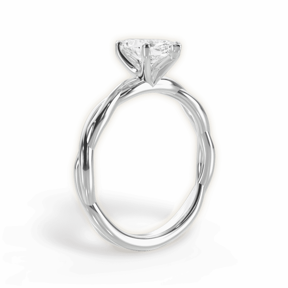 14kt White Gold/18kt White Gold/Platinum/marquise/front