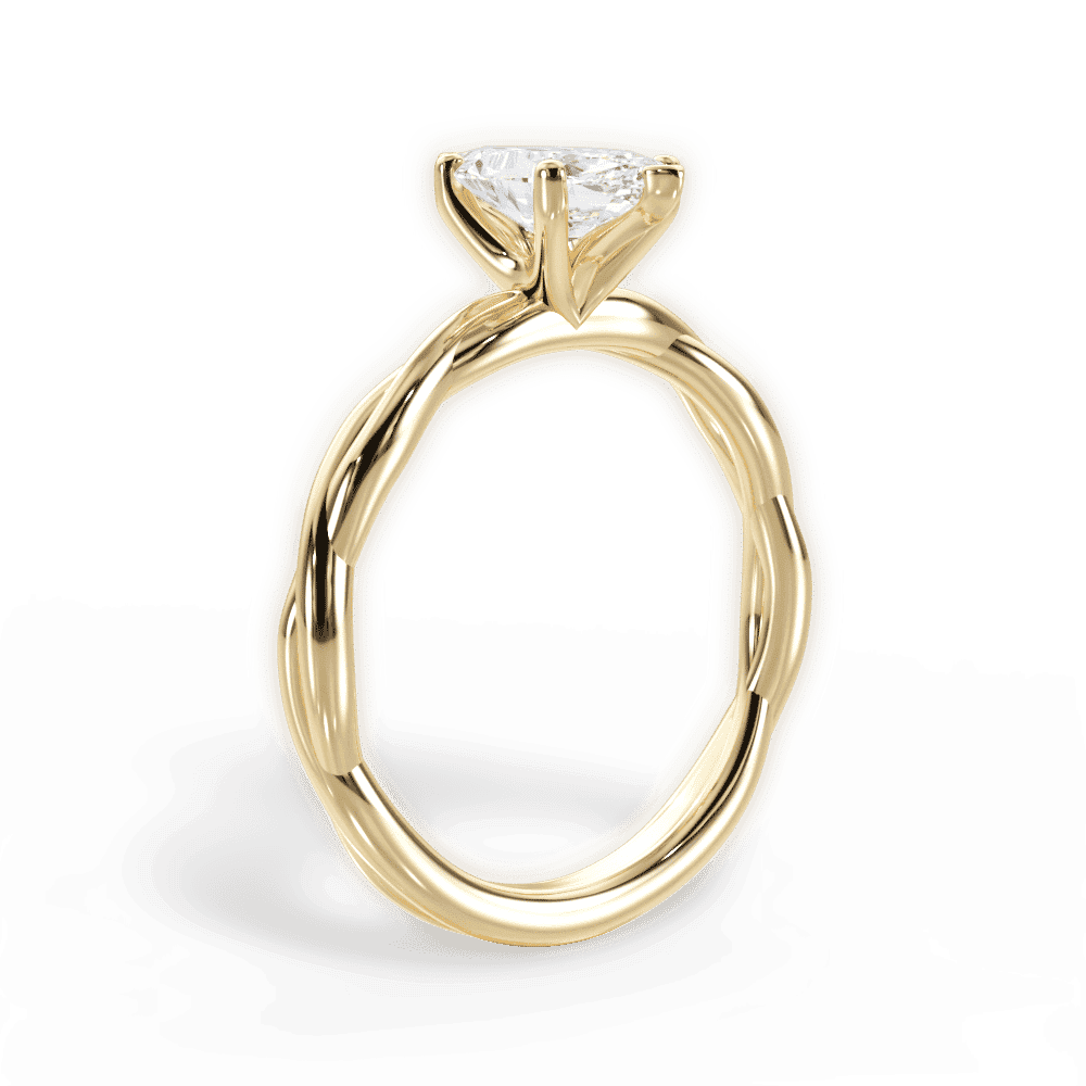 14kt Yellow Gold/18kt Yellow Gold/marquise/front