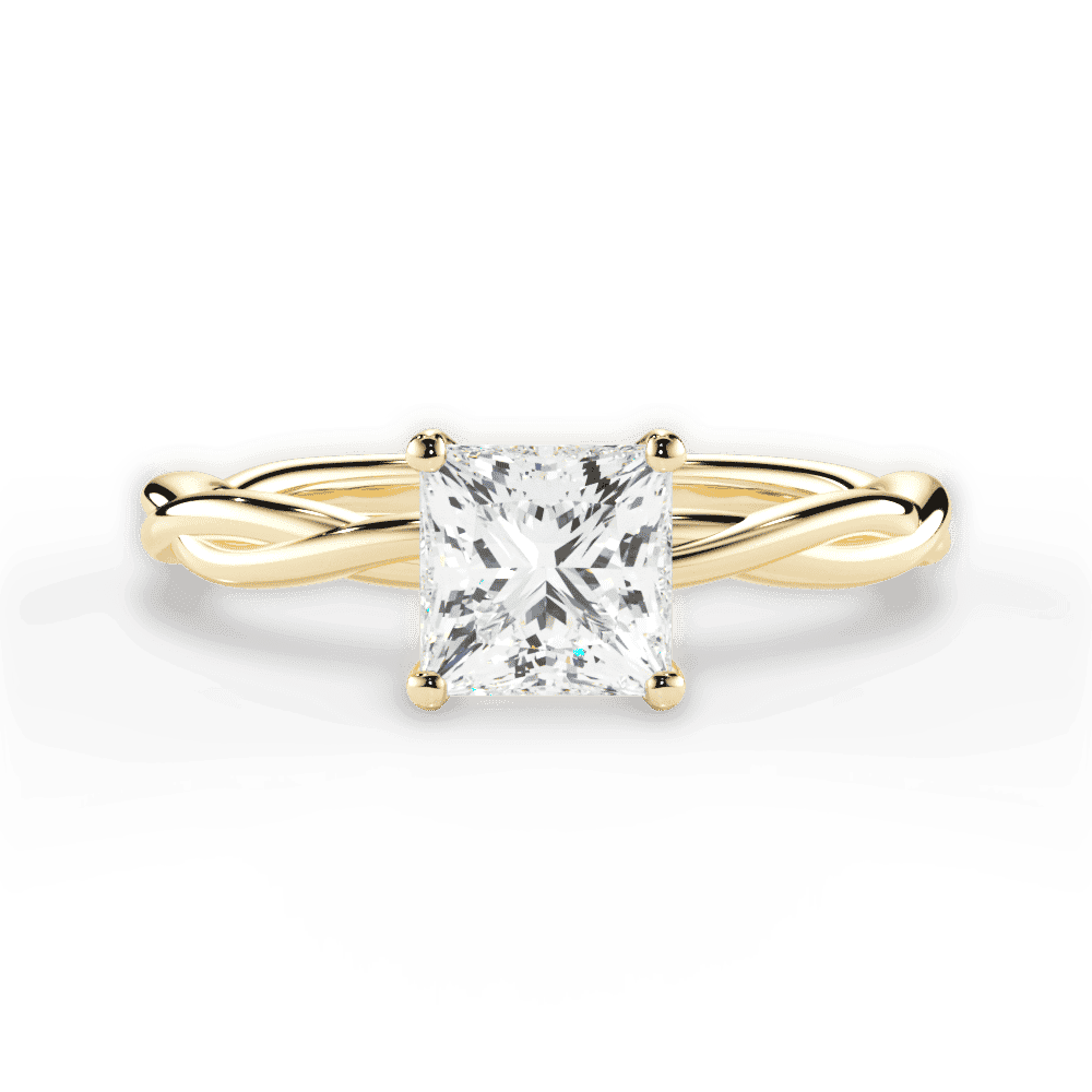 14kt Yellow Gold/18kt Yellow Gold/princess/top