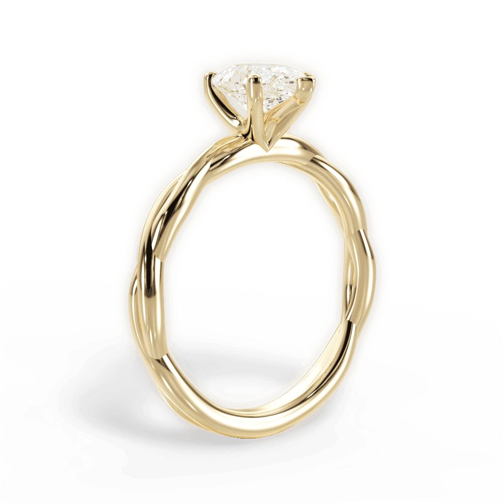 14kt Yellow Gold/18kt Yellow Gold/pear/front