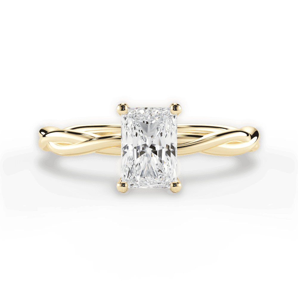 14kt Yellow Gold/18kt Yellow Gold/radiant/top