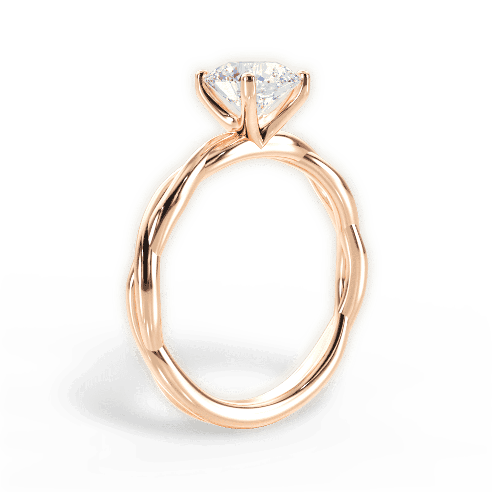 14kt Rose Gold/18kt Rose Gold/round/front