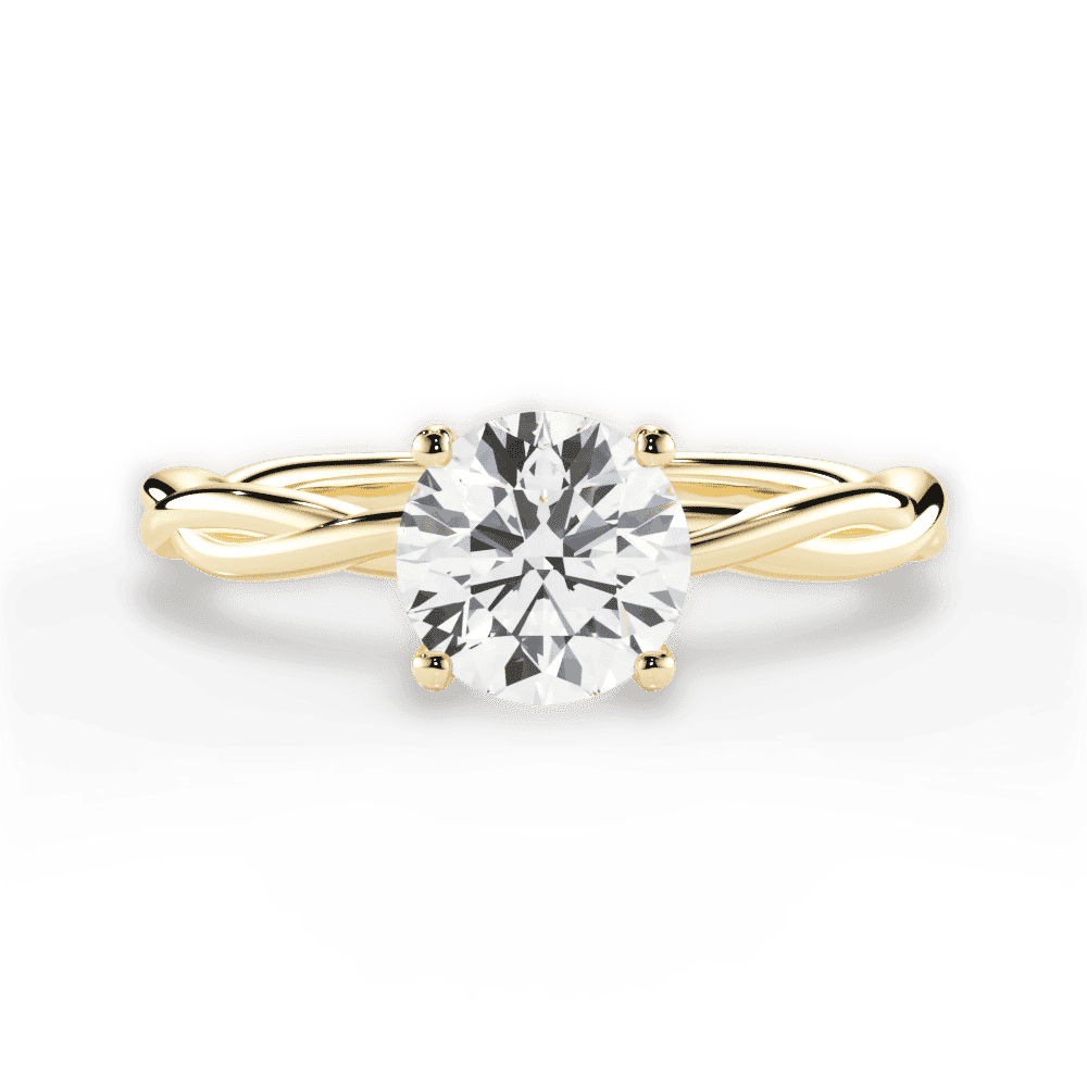 14kt Yellow Gold/18kt Yellow Gold/round/top