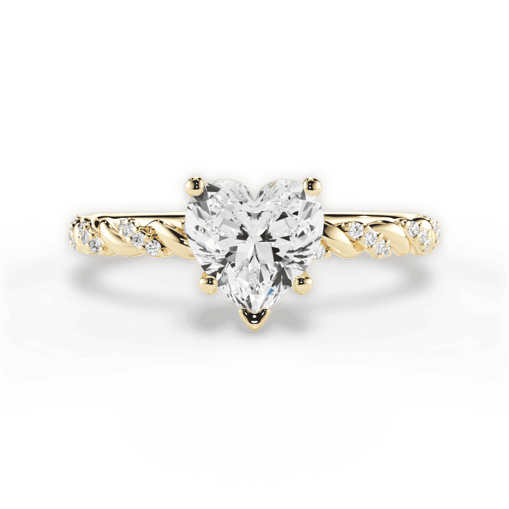 14kt Yellow Gold/18kt Yellow Gold/heart/top