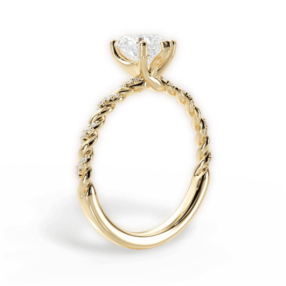 14kt Yellow Gold/18kt Yellow Gold/heart/front