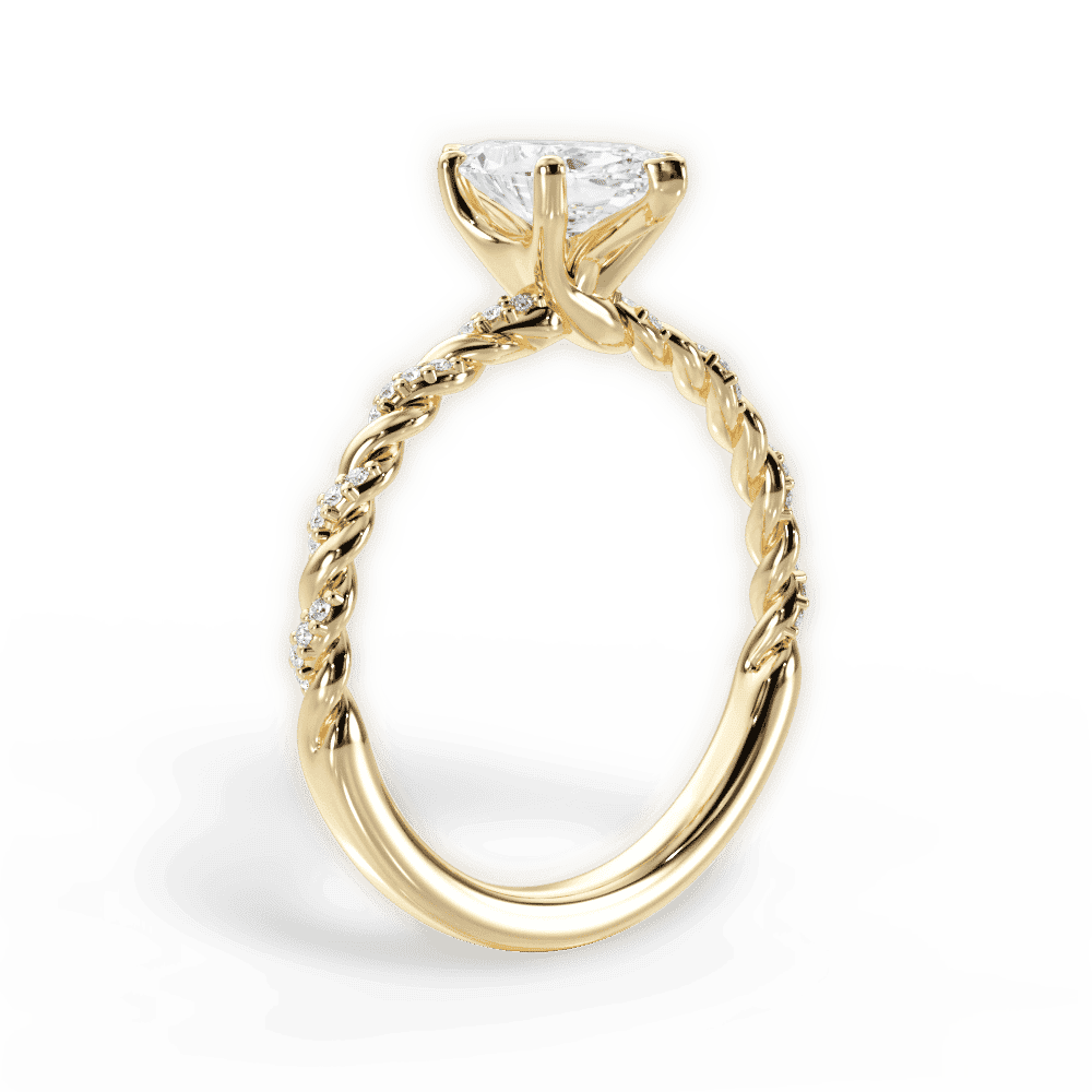 14kt Yellow Gold/18kt Yellow Gold/marquise/front