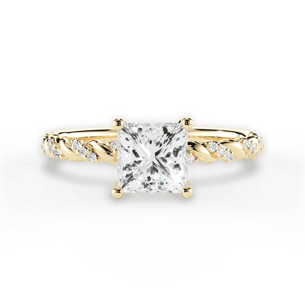 14kt Yellow Gold/18kt Yellow Gold/princess/top
