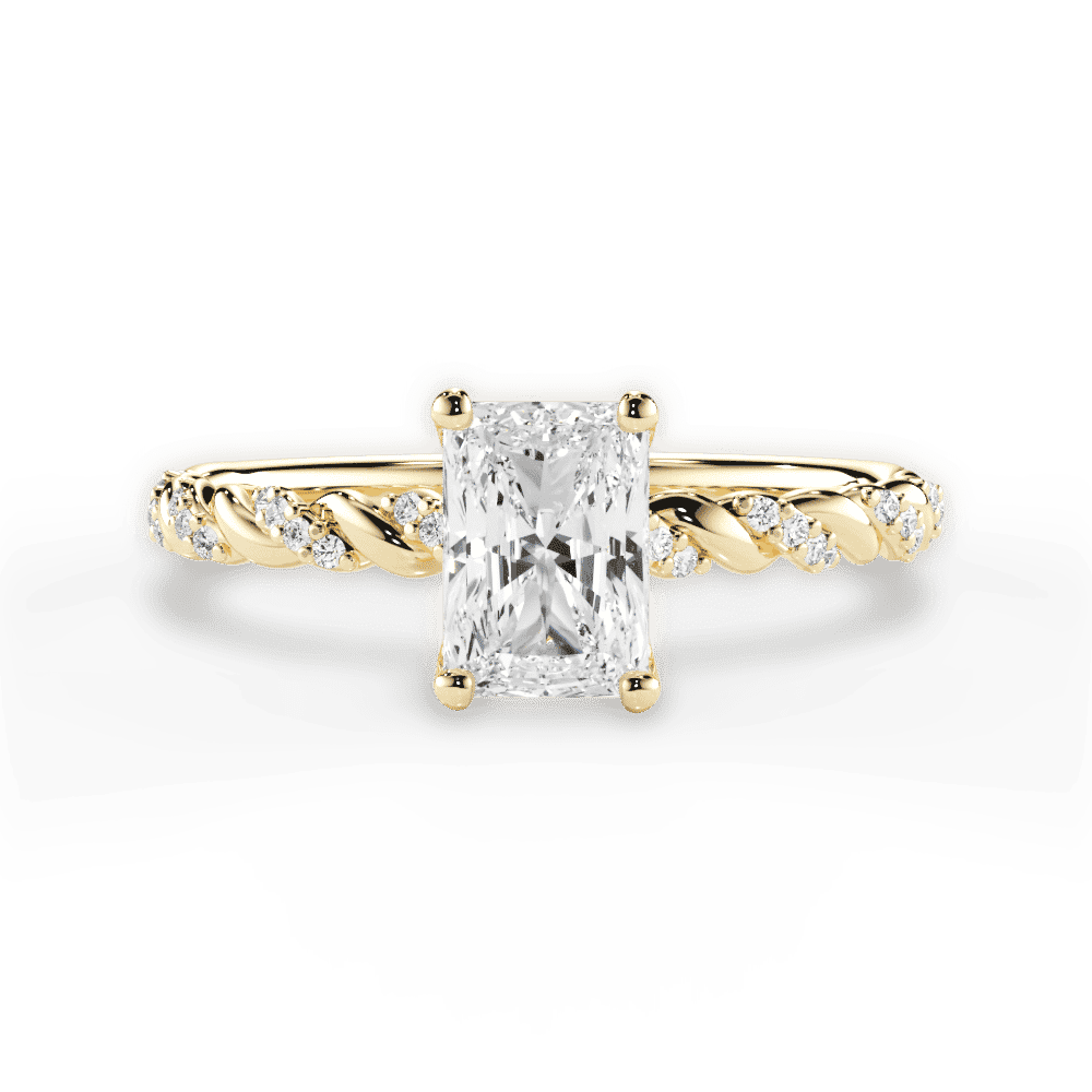 14kt Yellow Gold/18kt Yellow Gold/radiant/top