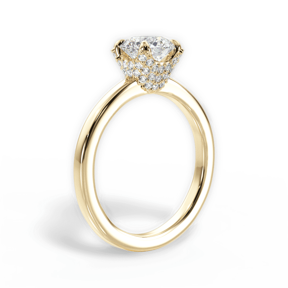 14kt Yellow Gold/18kt Yellow Gold/round/front