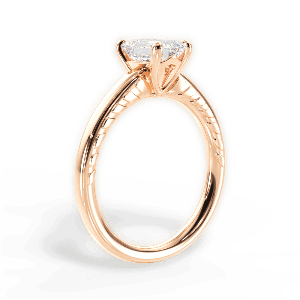14kt Rose Gold/18kt Rose Gold/emerald/front