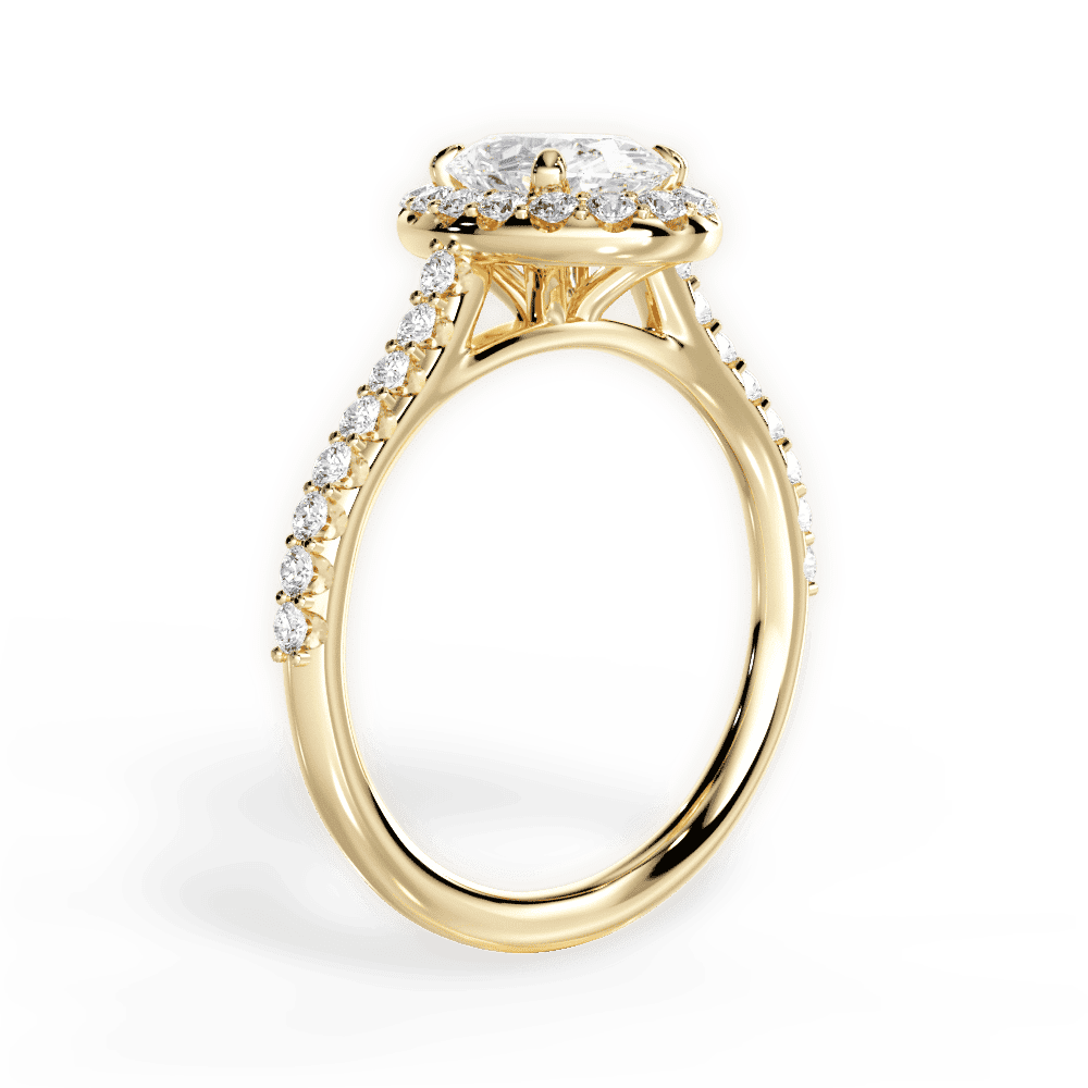 14kt Yellow Gold/18kt Yellow Gold/oval/front