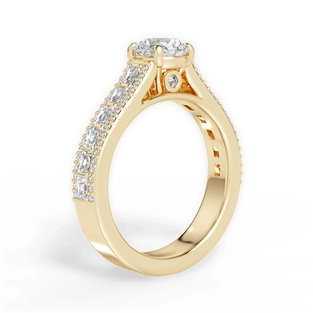 14kt Yellow Gold/18kt Yellow Gold/round/front