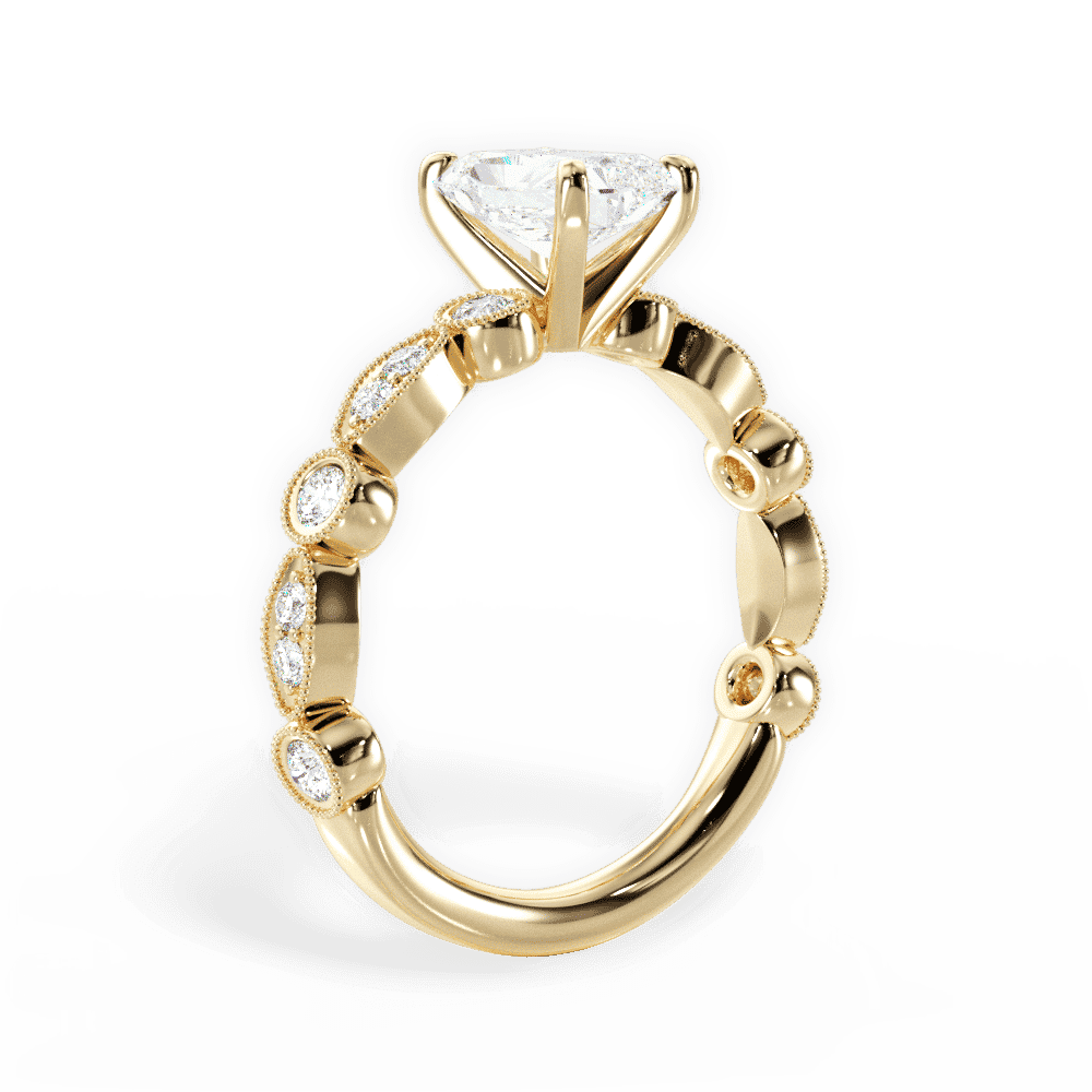 14kt Yellow Gold/18kt Yellow Gold/radiant/front