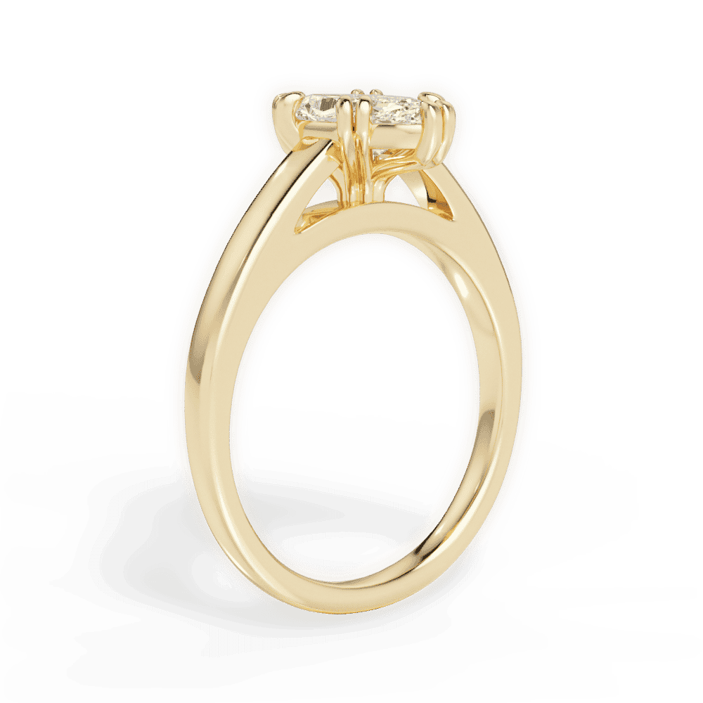 14kt Yellow Gold/18kt Yellow Gold/marquise/front