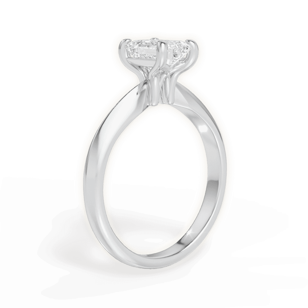 14kt White Gold/18kt White Gold/Platinum/emerald/front