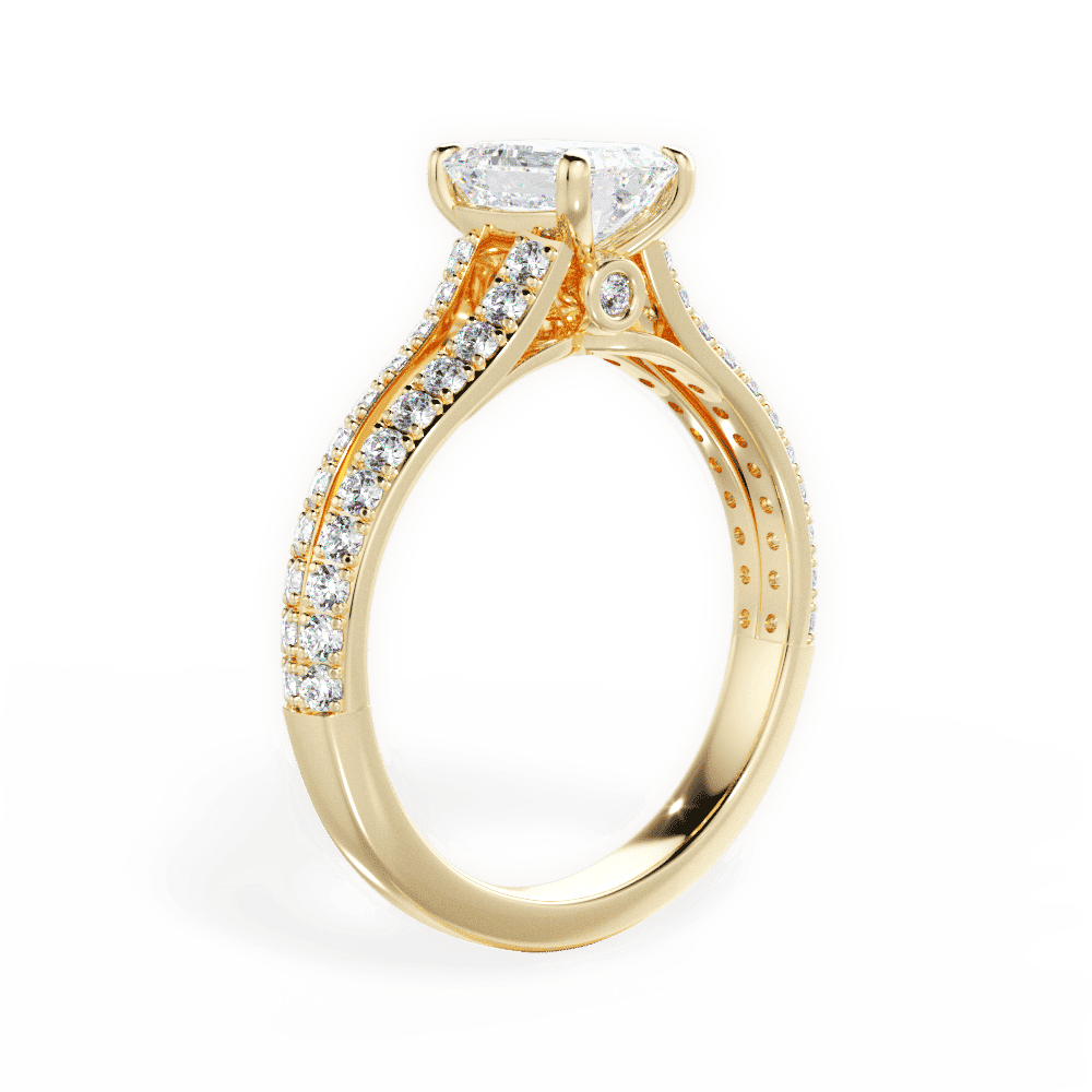 14kt Yellow Gold/18kt Yellow Gold/emerald/front