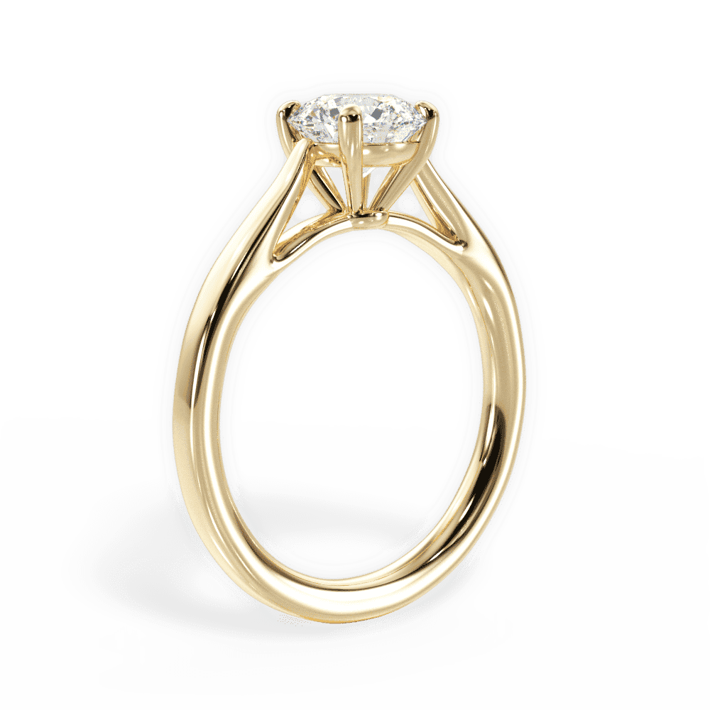 14kt Yellow Gold/18kt Yellow Gold/round/front