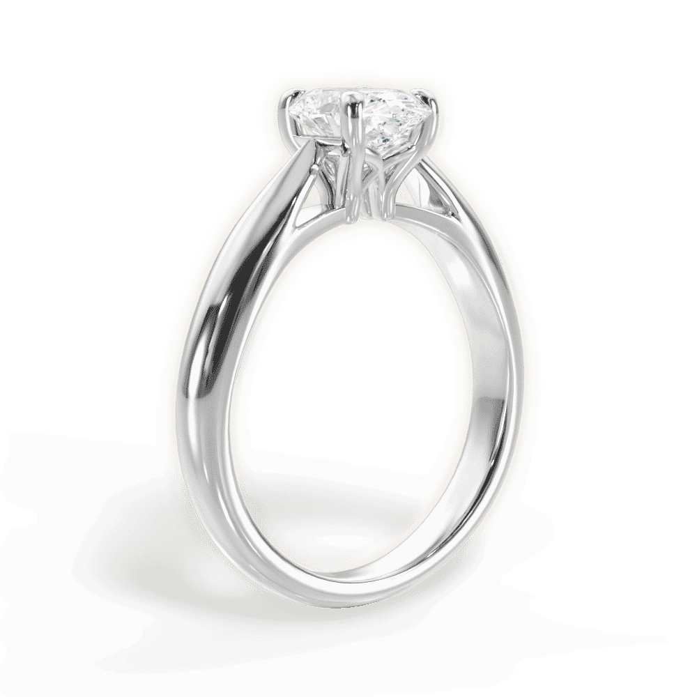 14kt White Gold/18kt White Gold/Platinum/oval/front