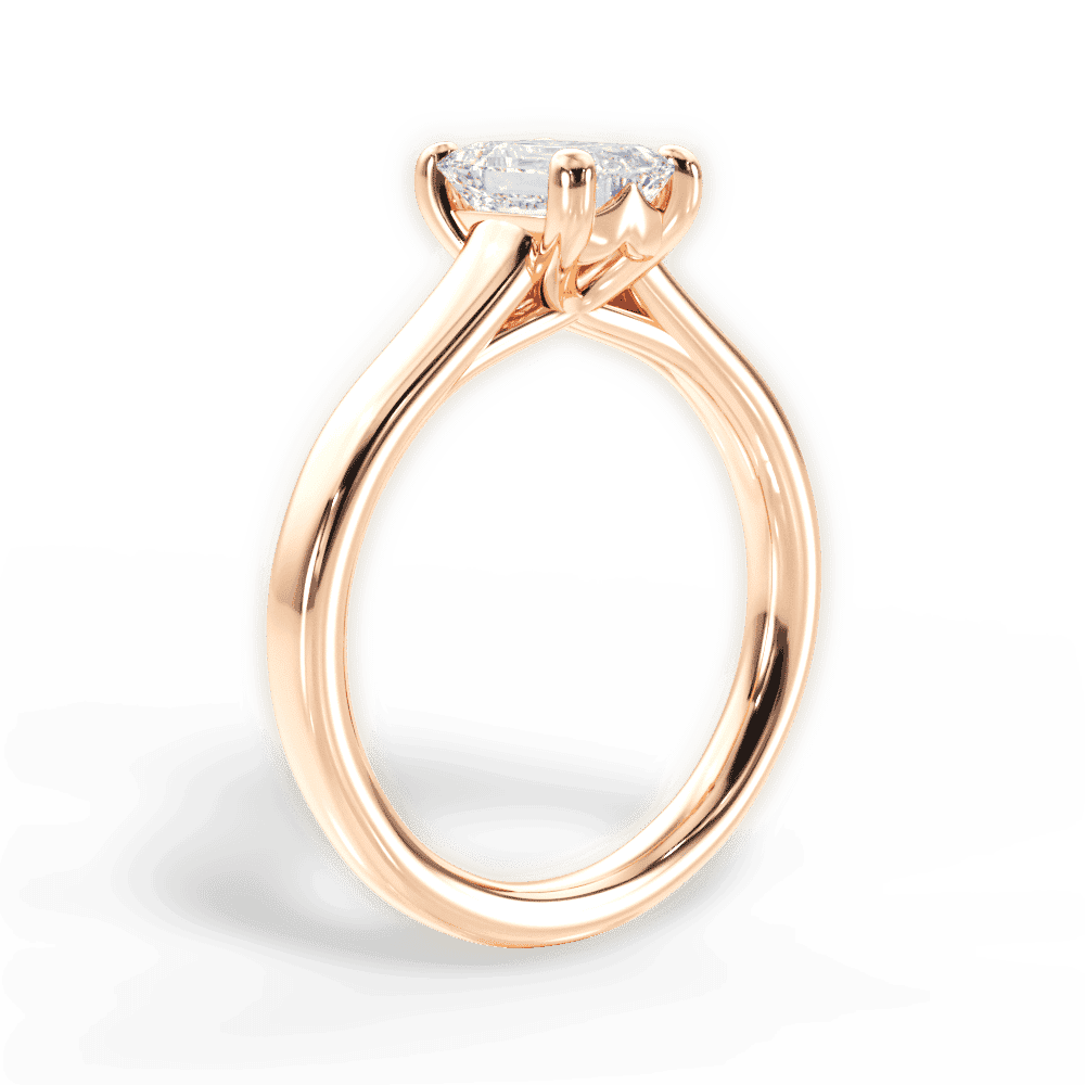 14kt Rose Gold/18kt Rose Gold/emerald/front