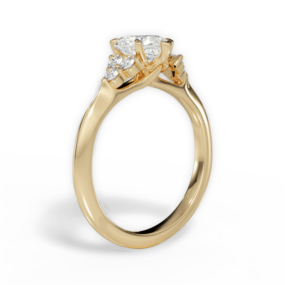 14kt Yellow Gold/18kt Yellow Gold/heart/front