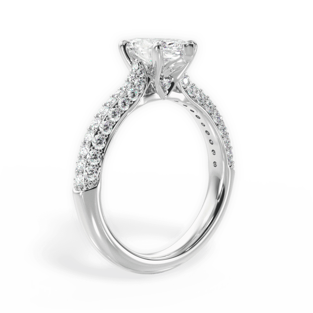 14kt White Gold/18kt White Gold/Platinum/marquise/front