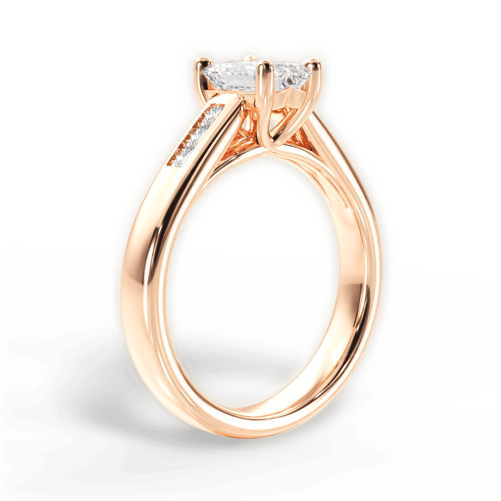 14kt Rose Gold/18kt Rose Gold/emerald/front