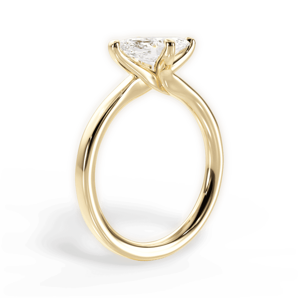 14kt Yellow Gold/18kt Yellow Gold/marquise/front